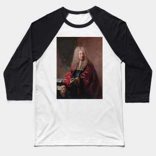 Portrait de Jean Hebert, Echevin de la Ville de Paris by Jean-Francois de Troy Baseball T-Shirt